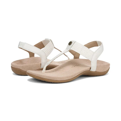 Vionic Brea White Leather Toe Post Slingback Sandal Women's sizes 5-11/NEW!!!