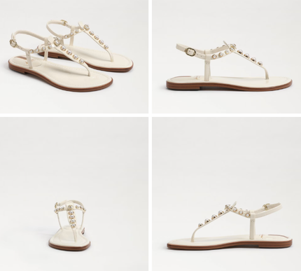 Sam Edelman Gigi Pearl Porcelain Ankle Strap Sandal Womens US sizes 6-10/NIB