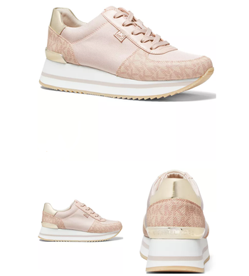 Michael Kors Monique Trainer Ballet Pink Logo Sneaker Women's sizes 6-10/NEW!!!
