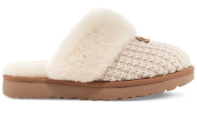 UGG Cozy Knit Cream Shearling Slippers Women's US sizes 5-12/NEW!!!