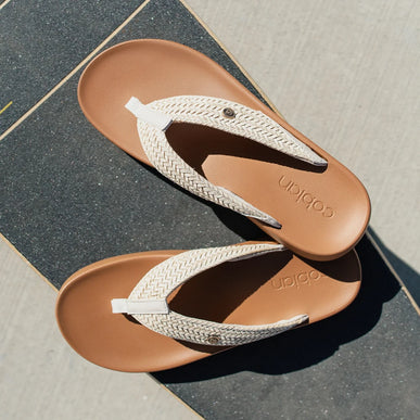 Cobian Palmilla Cream Comfort Flip Flop Sandal Women's US Sizes 5-11 NIB!!