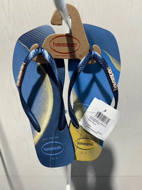 Havaianas Slim Square Trendy Navy Blue Sandal Women sizes 35/36-41/42 NEW!!!