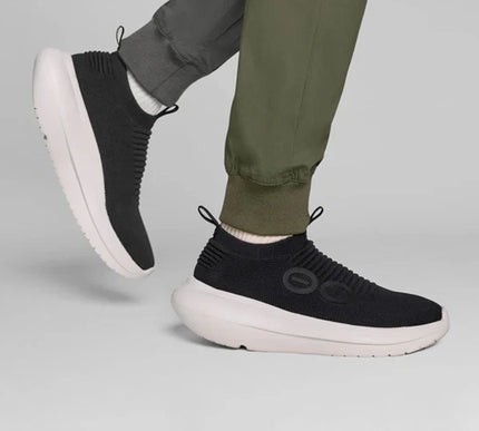 OOFOS OOmy Zen Chalk Black Running Walking Shoes Sneakers Mens Sizes M8-M14 NEW