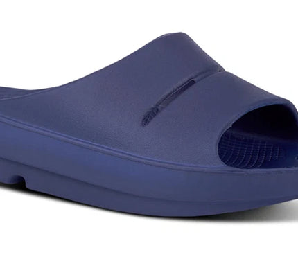 OOFOS OOahh Slide Sandal Navy Mens and Womens Sizes M3/W5-M13/W15 NEW