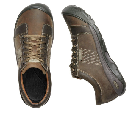 Keen Austin Brindle Bungee Brown Lace-up Loafer Sneaker Shoe Men's 7-17/NEW!!!