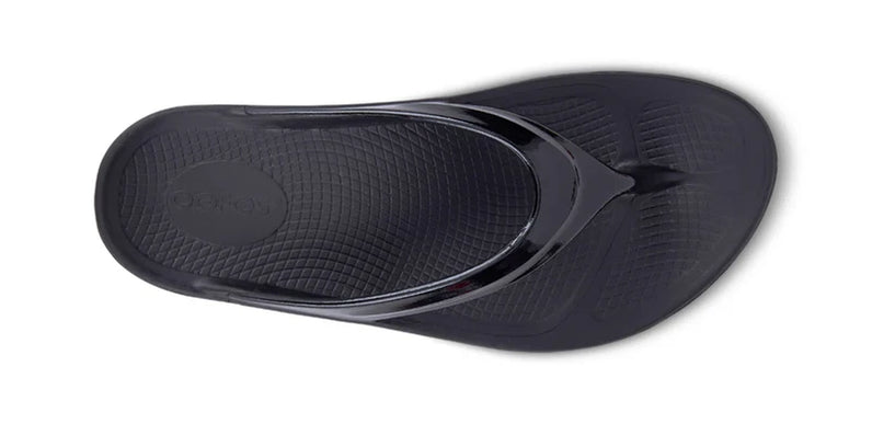 OOFOS OOlala Thong Black Sandal Womens Sizes M3/W5-M9/W11 NEW