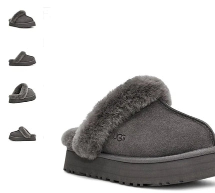 UGG Disquette Charcoal Slide Slipper Sandal Women's US sizes 5-13-NEW