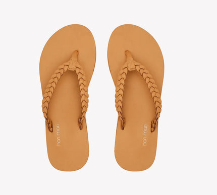 Hari Mari Meadows Braided Hazelnut Flip Flop Womens US Sizes 6-11 NEW