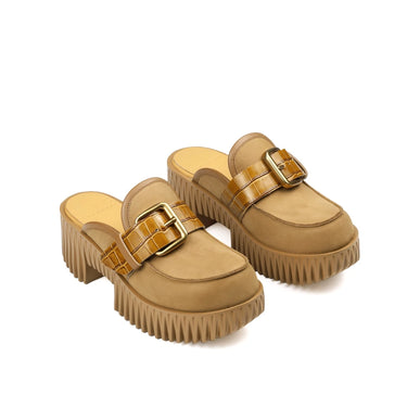 4CCCCEES Plia Hazel Sand Mule Sandal Women's Sizes 36-41/6-11 NEW