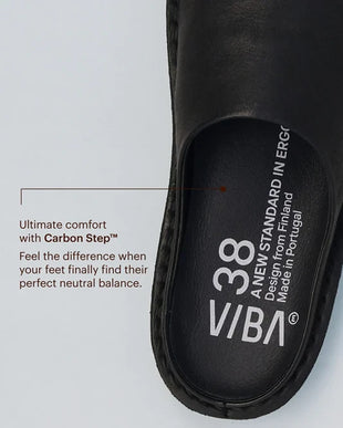 VIBAe SAINT TROPEZ Preto Black Leather Sandal EU Unisex sizes W6/36-M15/48