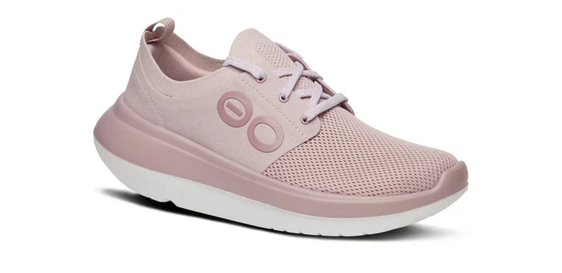 OOFOS OOmy Stride Stardust Pink Shoes Sneakers Womens Sizes W6-W11 NEW