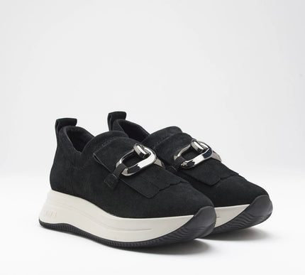 Softwaves Ginny Black Platform Sneaker Loafer Women EU sizes 36-41/US 6-11
