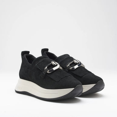 Softwaves Ginny Black Platform Sneaker Loafer Women EU sizes 36-41/US 6-11