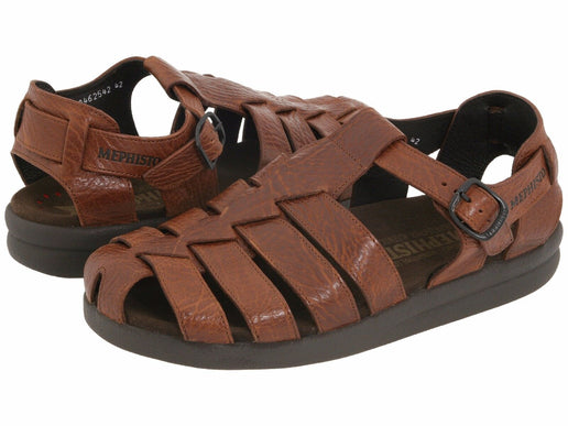Mephisto Sam Tan Grain Comfort Fisherman Sandal Men's sizes 40-48 NEW!!!