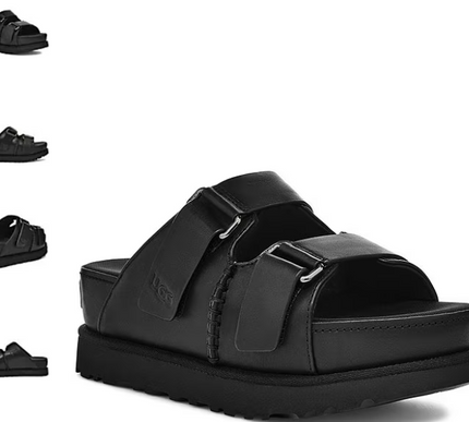 UGG Goldenstar HI Slide Black Platform Sandal Women's US sizes 5-12/NEW!!!