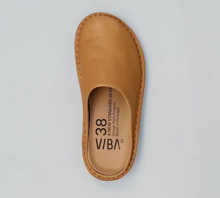 VIBAe Roma Fawn Tan Slip On Loafer Mule EU Unisex sizes W6/36-M15/48