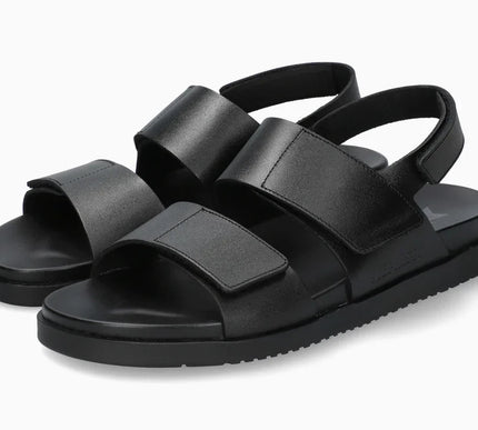 Mephisto Gautier Black Smooth Leather Sandal Mens US sizes 8-13 NEW