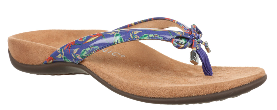 Vionic Bella Royal Blue Tropical Toe-Post Sandal Women's sizes US 5-12 NEW!!!