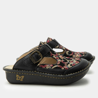 Alegria Classic Handicraft Floral Stitched Shoe Clog Womens sizes 36-40 NEW