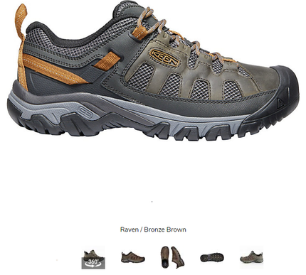 Keen Targhee Vent Raven/Bronze Trailhead Boot Hiker Men's US sizes 7-17 NEW!!