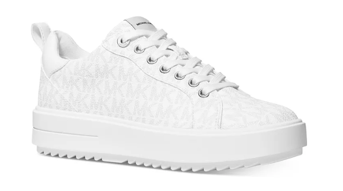 Michael Kors Emmett Lace-Up Bright White Sneakers Women's sizes 5-10/NEW!!