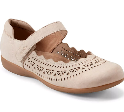 Earth Brady Light Natural Adjustable Strap Casual Flat Womens sizes 6-10 NEW M