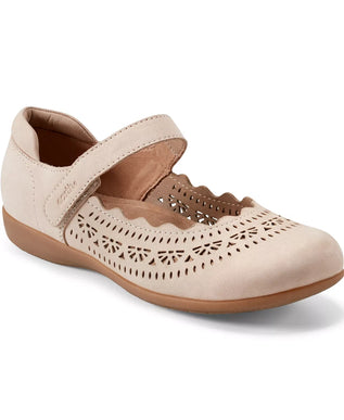 Earth Brady Light Natural Adjustable Strap Casual Flat Womens sizes 6-10 NEW M