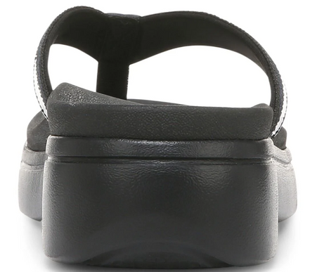 Vionic High Tide II Toe Post Black Patent Leather Sandal Women's sizes 5-11/NEW!