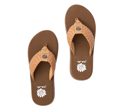 Yellow Box Gamma Tan Flatform Toe Post Sandal Women's sizes 6-10/NEW!