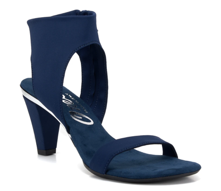 Onex Showgirl-N Navy Elastic Heeled Sandal Women's sizes 5-11/NEW!!!