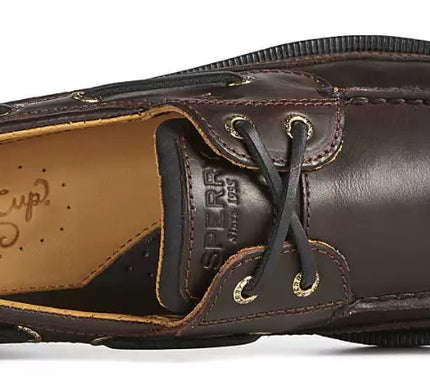Sperry Gold Cup Mako 2 Eye Moc Amaretto Brown Boat Shoe US sizes 8-15/NEW WIDE!!