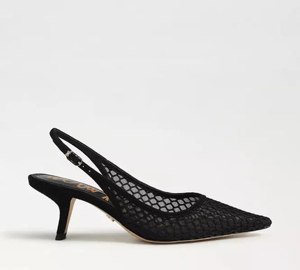 Sam Edelman Bianka Slingback Black Mesh Pump Women's sizes 6-11/ NEW!!