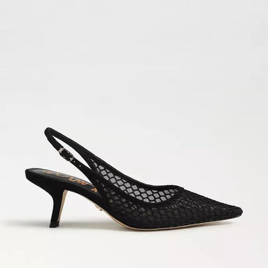 Sam Edelman Bianka Slingback Black Mesh Pump Women's sizes 6-11/ NEW!!