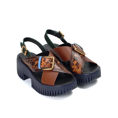 4CCCCEES Plia Juno Coffee Strappy Sandal Women's Sizes 36-41/6-11/NEW!!!