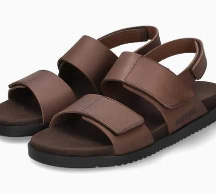 Mephisto Gautier Dark Brown Smooth Leather Sandal Mens US sizes 8-13 NEW