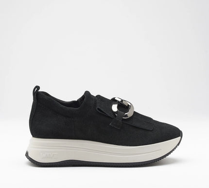 Softwaves Ginny Black Platform Sneaker Loafer Women EU sizes 36-41/US 6-11