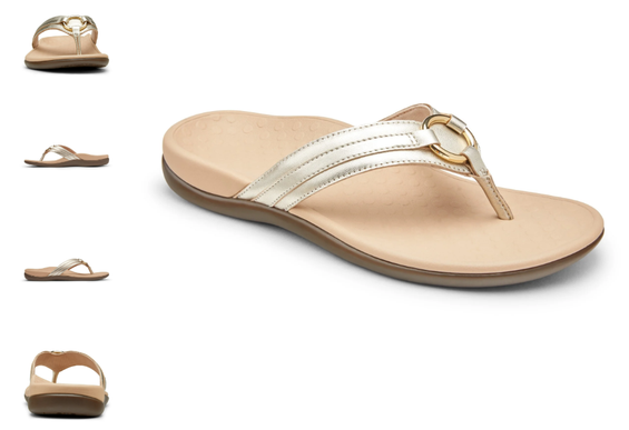 Vionic Tide Aloe Champagne Toe-Post Sandal Flip Flop Women's US sizes 5-12 NEW!!