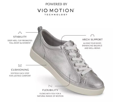 Vionic Winny Parchment Leather Snake Gold Sneaker Women's sizes 5-11/NEW!!