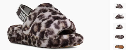 UGG Fluff Yeah Panther Stormy Grey Slide Slipper Women's US sizes 5-11-NEW