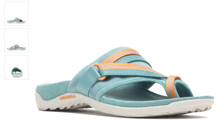 Merrell Terran 3 Cush Post Mineral Blue Comfort Sandal Women's sizes 5-11/NEW!!!