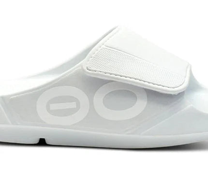 OOFOS OOahh Sport Flex Sandal Slide White Mens Sizes M9/W11-M14/W16 NEW