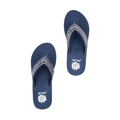 Yellow Box Emmil Navy Wedge Toe Post Sandal Women's sizes 6-10/NEW!