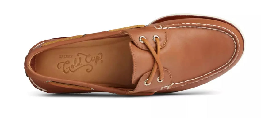 Sperry Gold Cup A/O 2-EYE Glove Leather Tan Boat Shoe Men's US sizes 7-15/NEW!!!