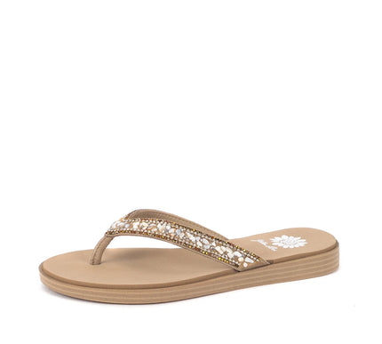 Yellow Box Diyah Natural Toe Post Flip Flop Sandal Women's sizes 6-10/NEW!!!