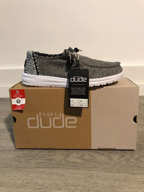 Hey Dude Wendy Chambray Onyx Sneaker Slip On Women's Sizes US 5-12/NEW!!