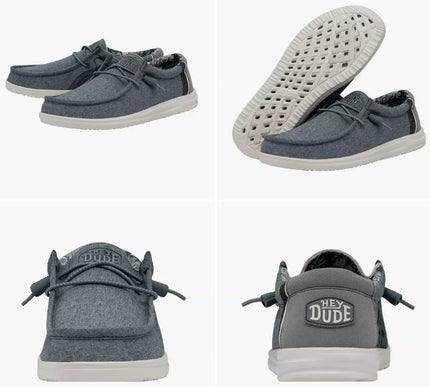 Hey Dude Wally H20 Overcast Sneaker Shoe Men's sizes US 7-15/NEW!!!!