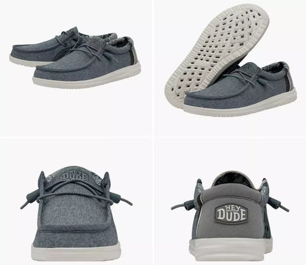 Hey Dude Wally H20 Overcast Sneaker Shoe Men's sizes US 7-15/NEW!!!!