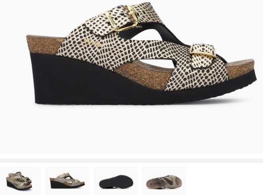 Mephisto Terie Black Cuba Wedge Comfort Sandal Women's sizes 35-42 NEW!!!
