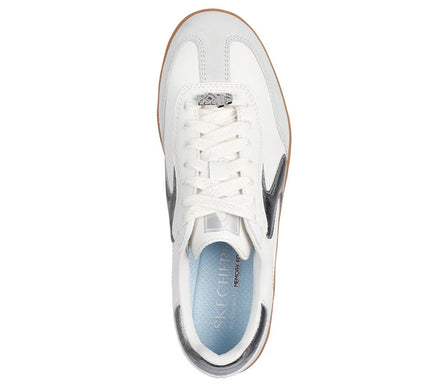 SKECHERS Hotshot Cool Glow White Silver Sneaker Women's sizes 5-11/NEW!!!