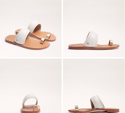 Sam Edelman Margit Modern Ivory Toe Loop Sandal Womens US sizes 6-10/NIB